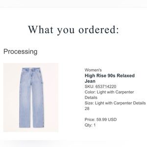 Abercrombie & Fitch 90s Relaxed Jeans